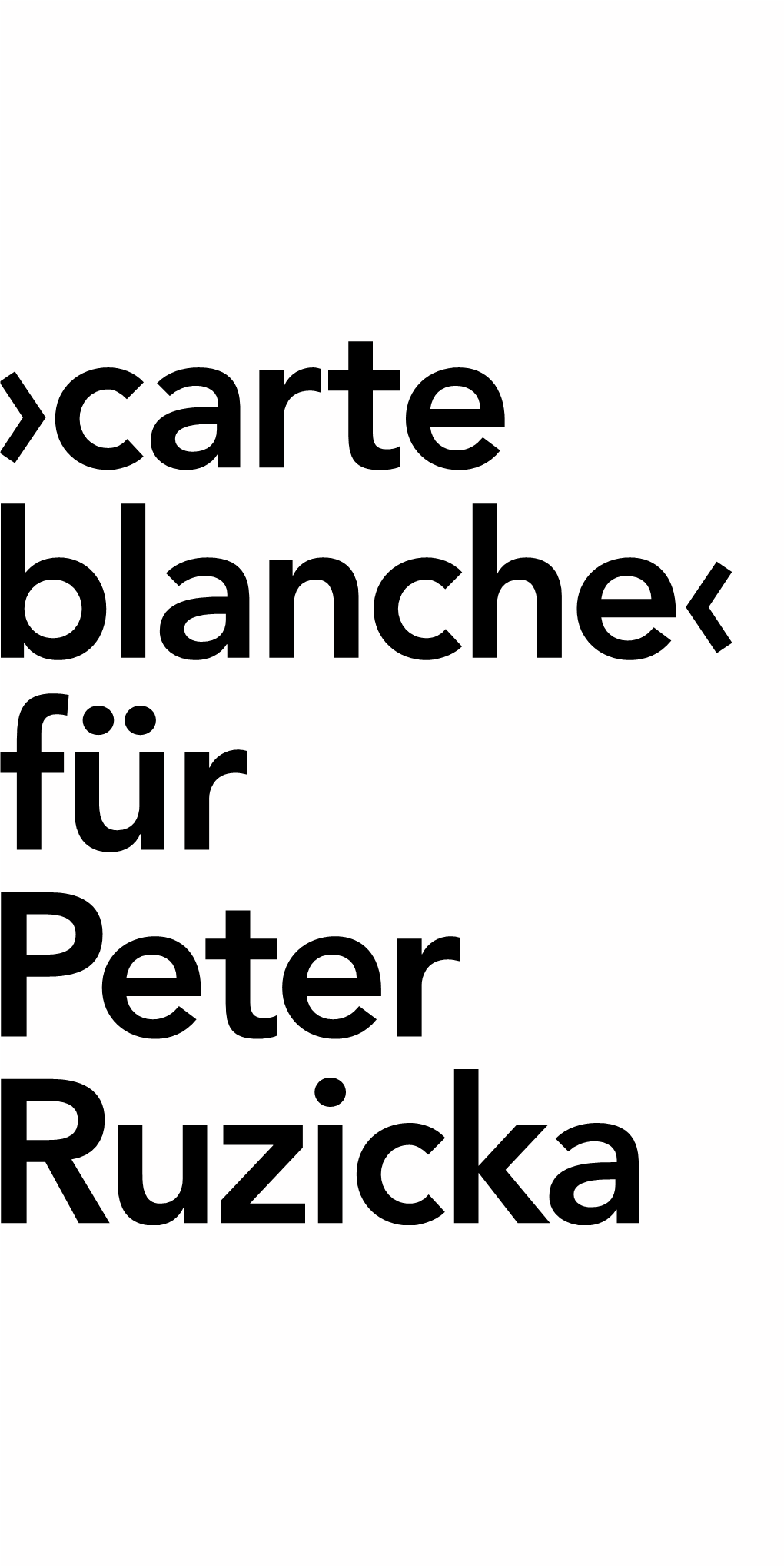 ›Carte Blanche‹ Für Peter Ruzicka Freitag, 22
