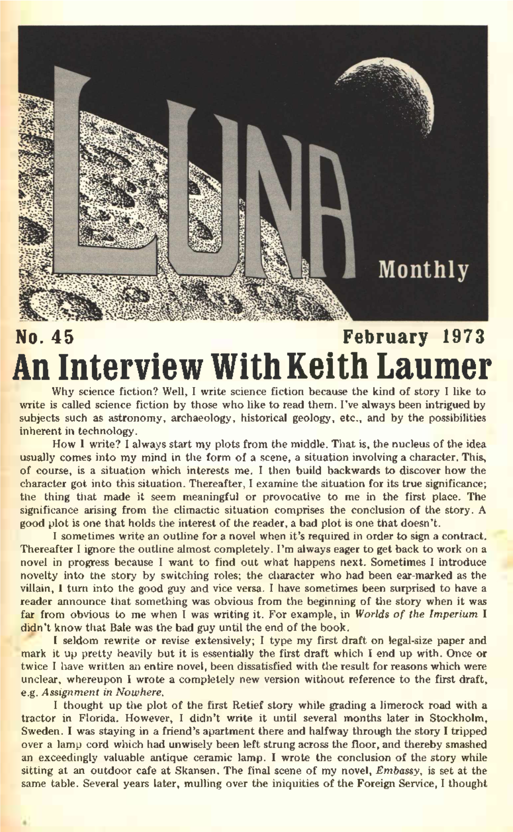 An Interviewwith Keith Laumer