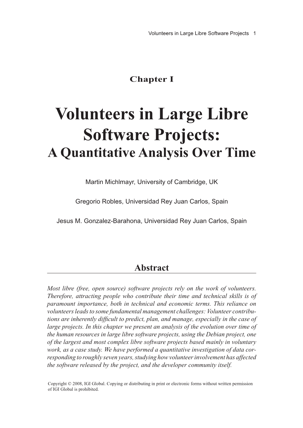 Volunteers.In.Large.Libre. Software.Projects: A.Quantitative.Analysis.Over.Time