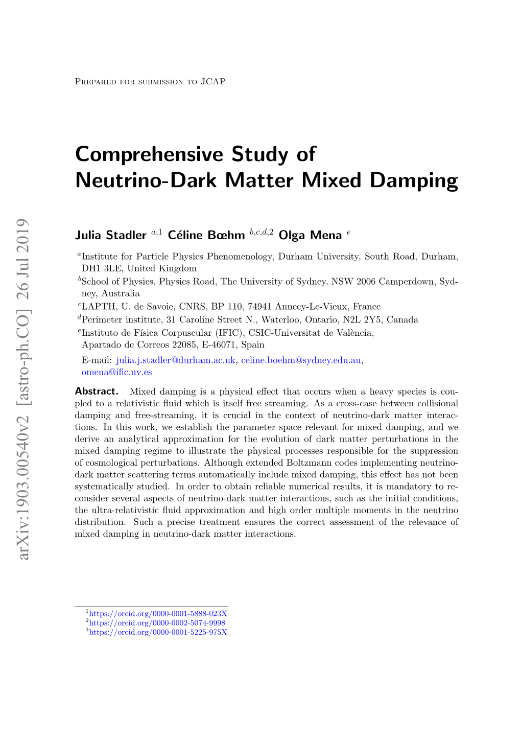 Comprehensive Study of Neutrino-Dark Matter Mixed Damping