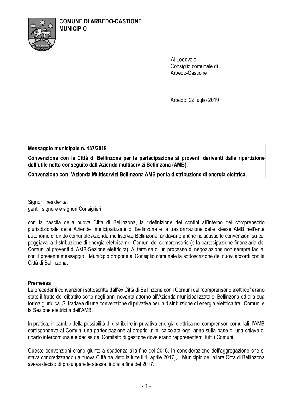 Regolamento Per La Fornitura Di Energia Elettrica, Valido Per Tutto Il Comprensorio Di Distribuzione