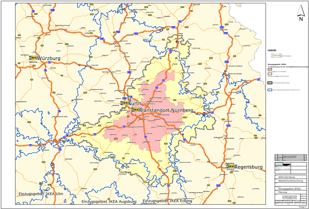 Fürth Würzburg Regensburg Planstandort Nürnberg