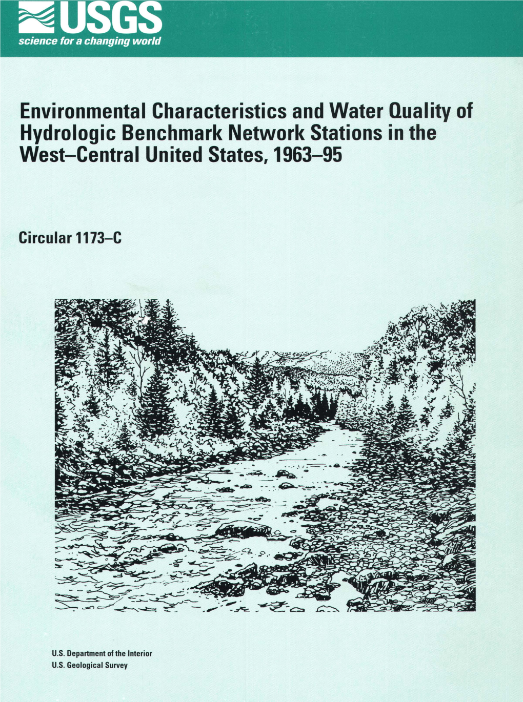 Environmental Characteristics and Water Quality of Hydrologic Benchmark Network Stations in the West-Central United States, 1963-95