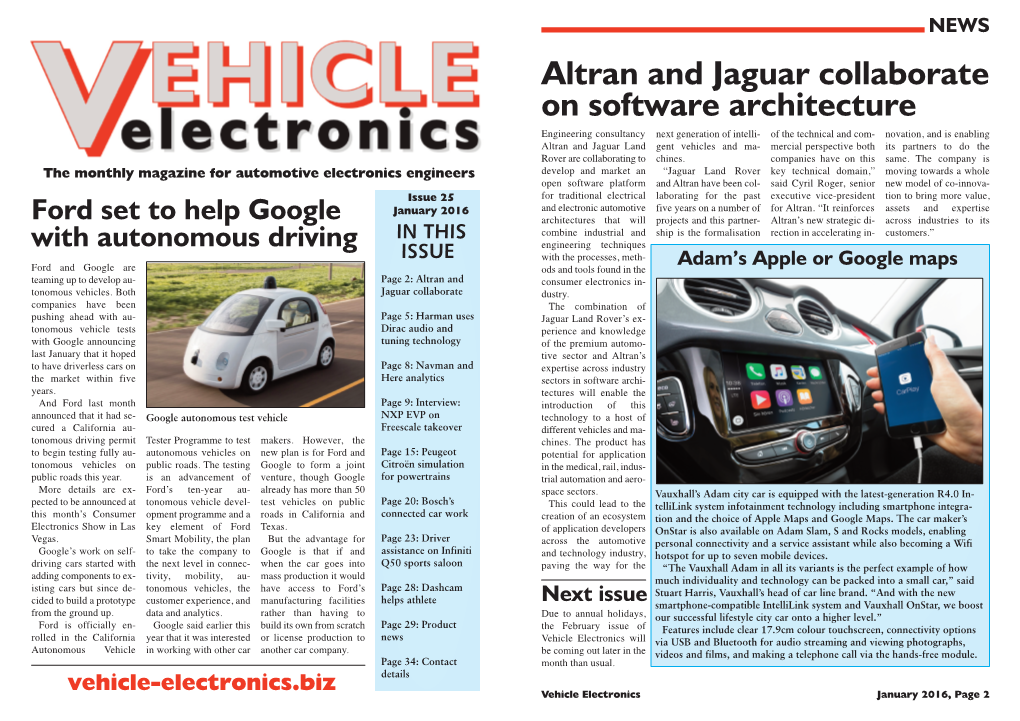 Altran and Jaguar Collaborate on Software Architecture