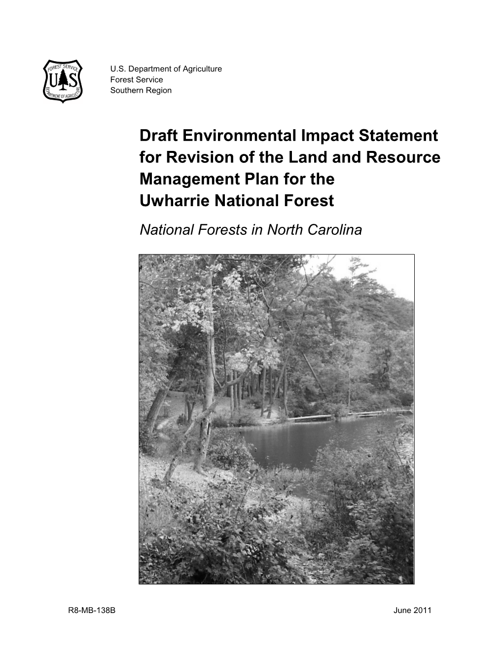 Draft Environmental Impact Statement for Revision of the Land and Resource Management Plan for the Uwharrie National Forest