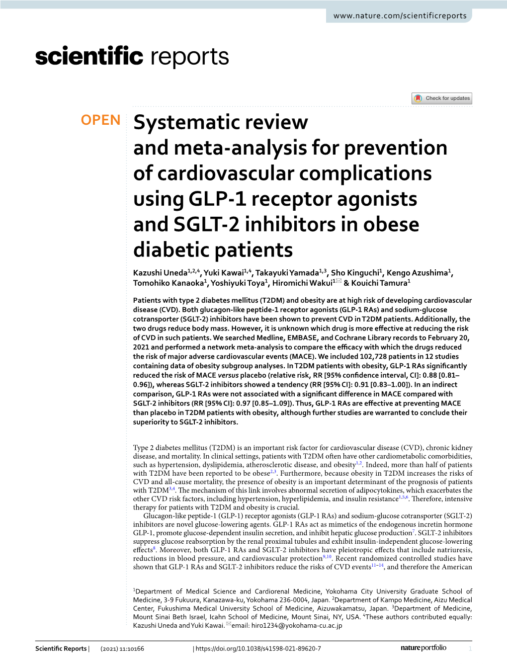 Systematic Review and Meta-Analysis for Prevention of Cardiovascular