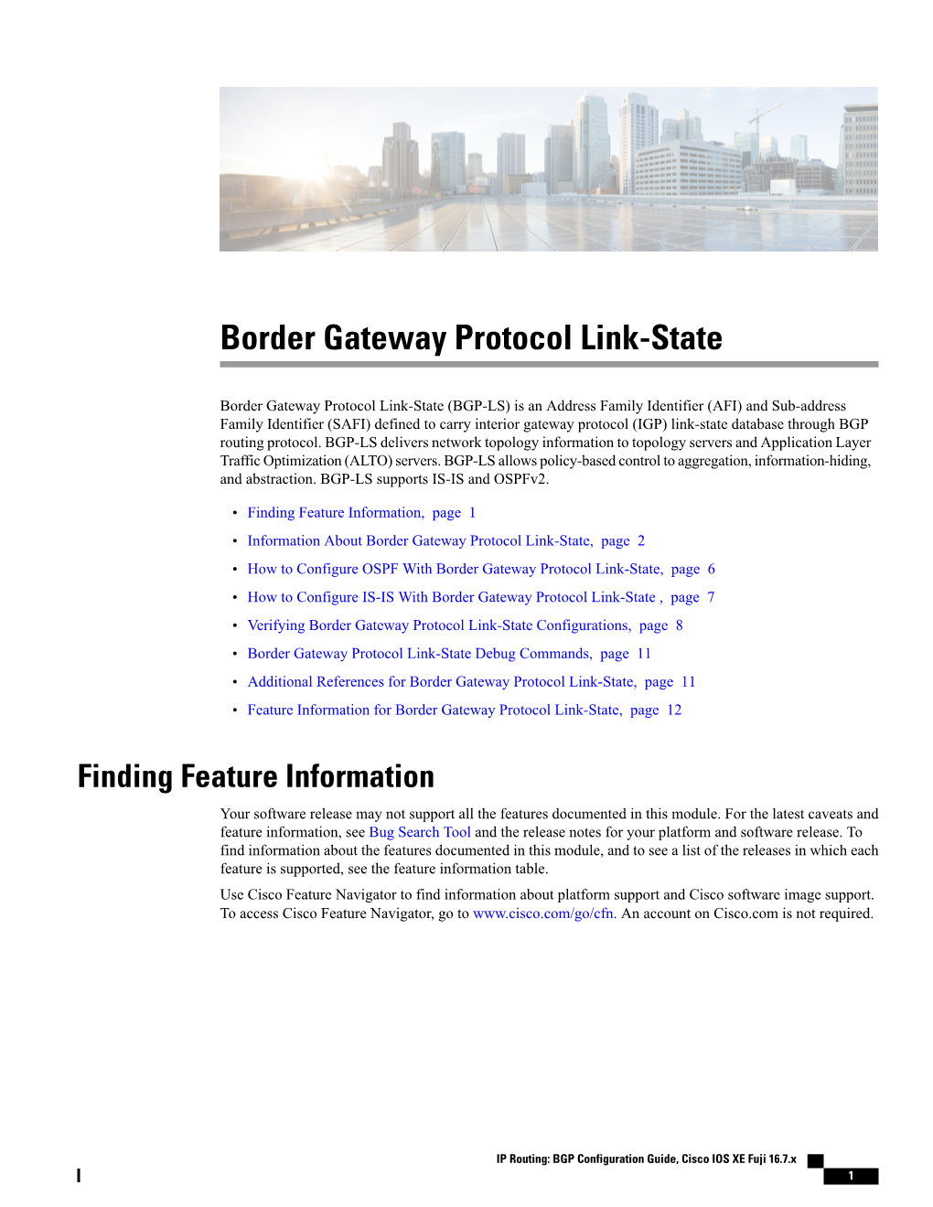 Border Gateway Protocol Link-State