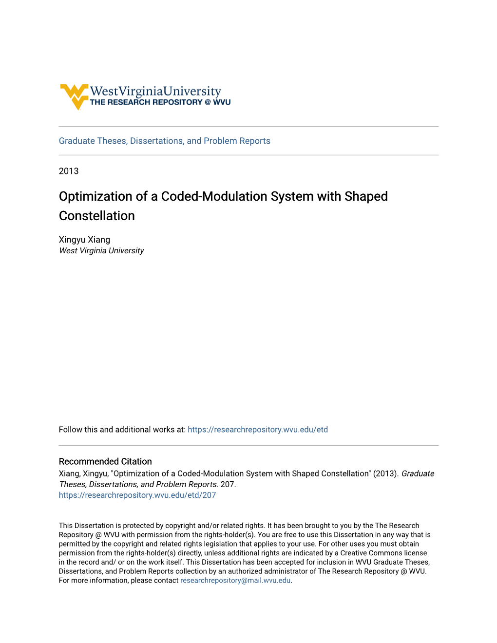 Optimization of a Coded-Modulation System with Shaped Constellation