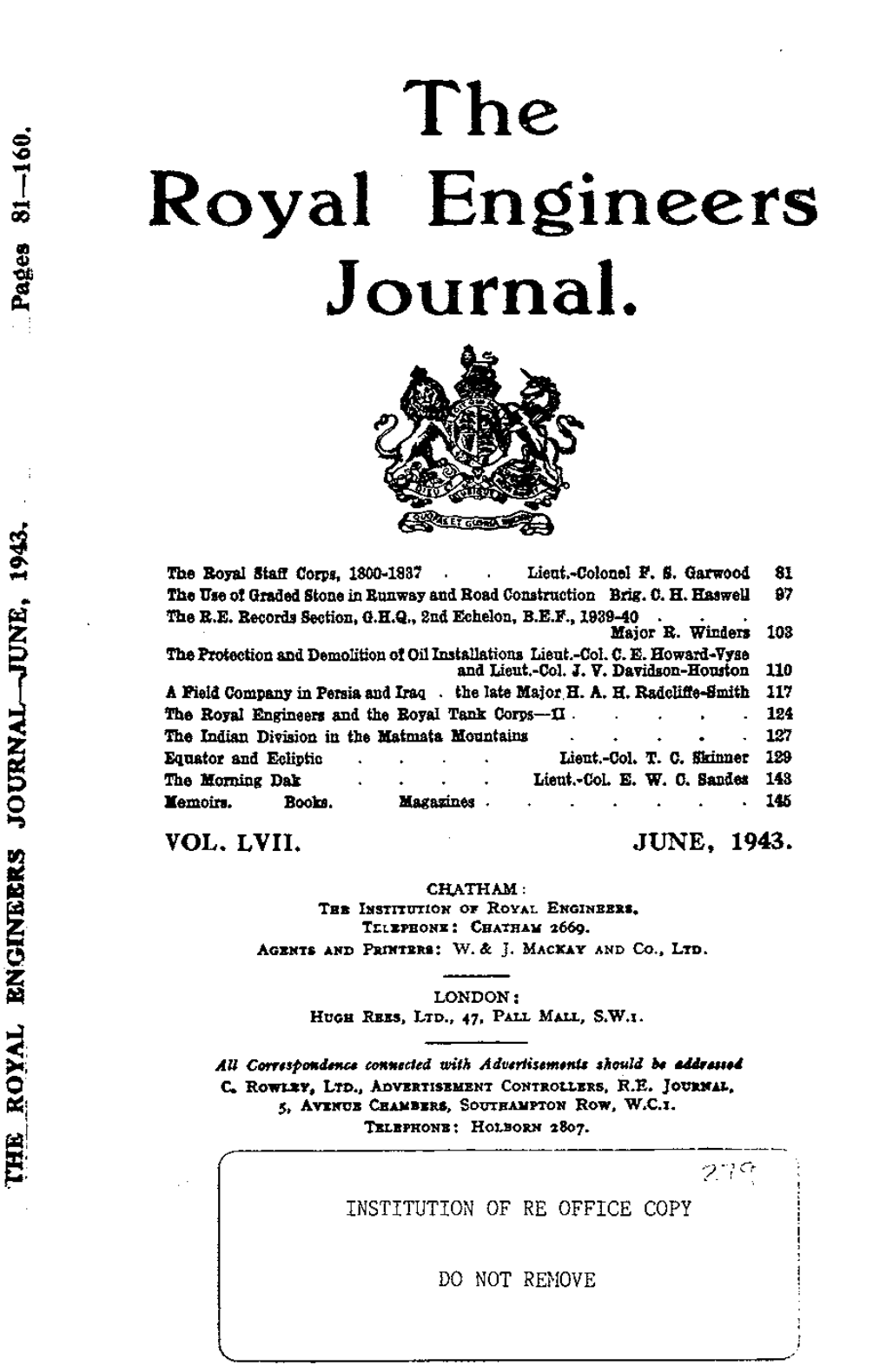 The Royal Engineers Journal