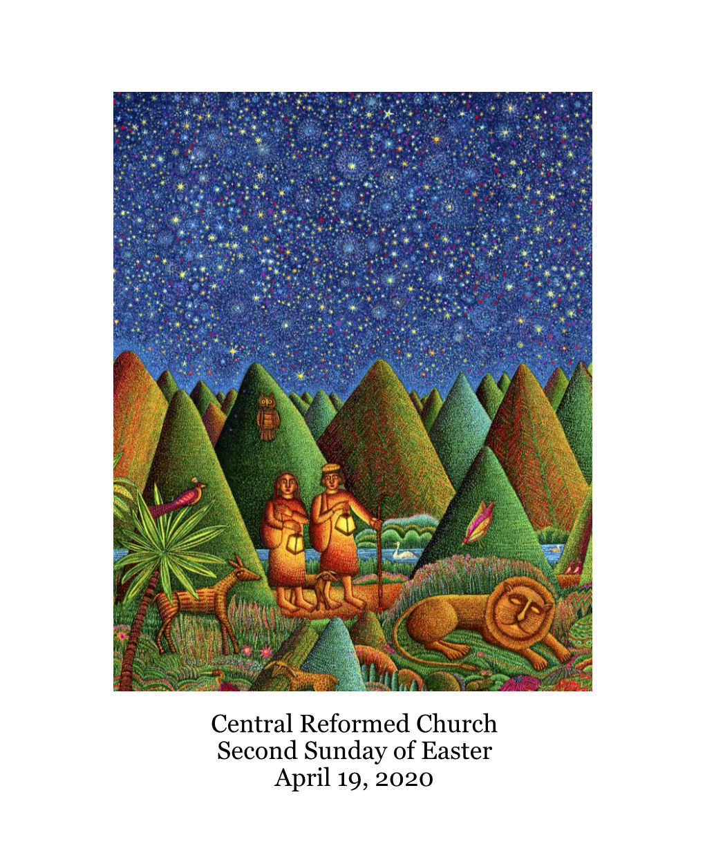 Central Reformed Church Second Sunday of Easter April 19, 2020
