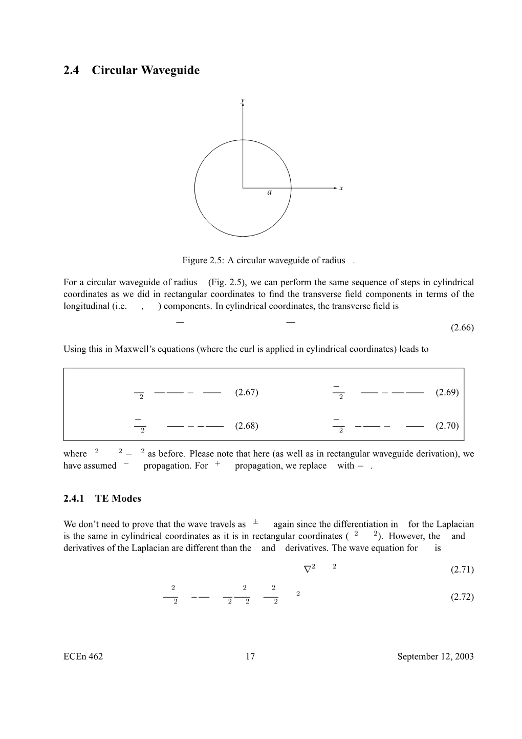 2.4 Circular Waveguide