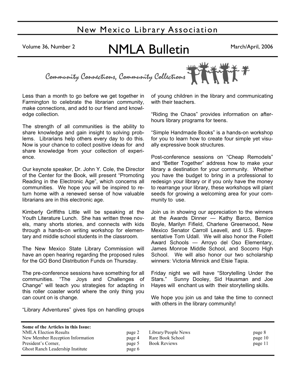 NMLA Bulletin March/April, 2006
