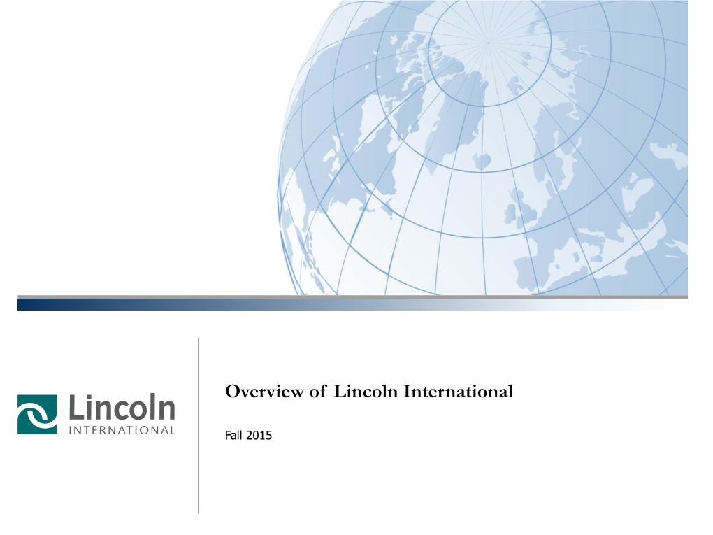 Overview of Lincoln International