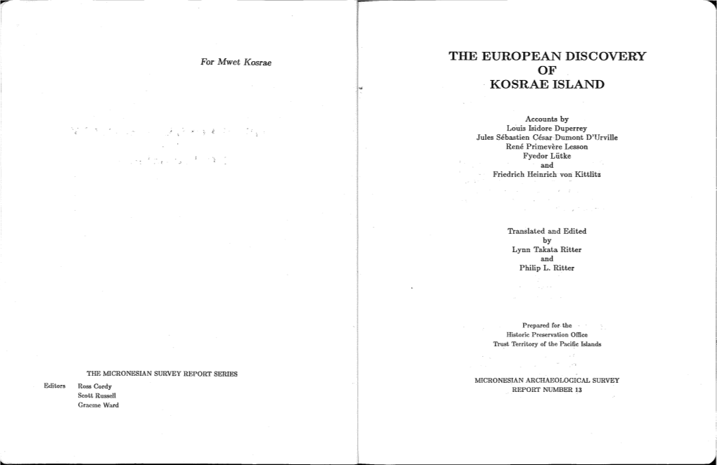 The European Discovery Kosrae Island