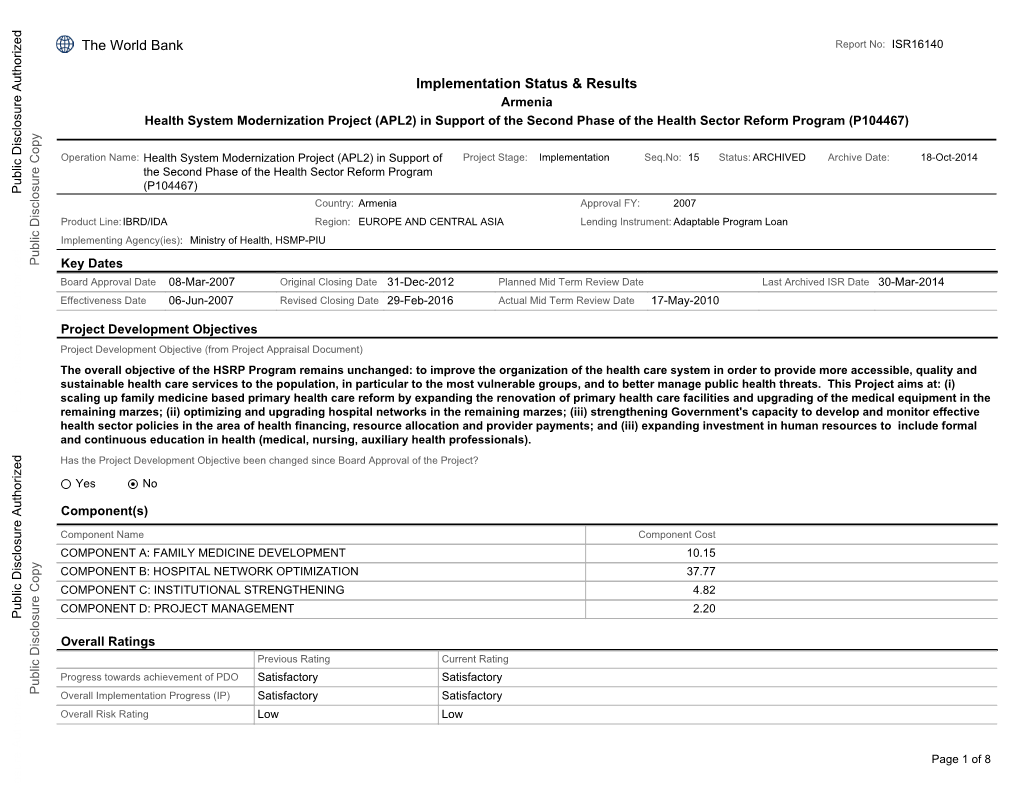 World Bank Document