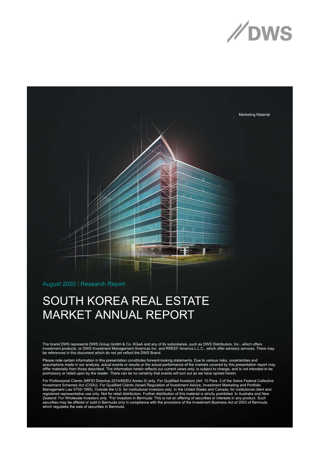 South Korea Real Estate Market Annual Report