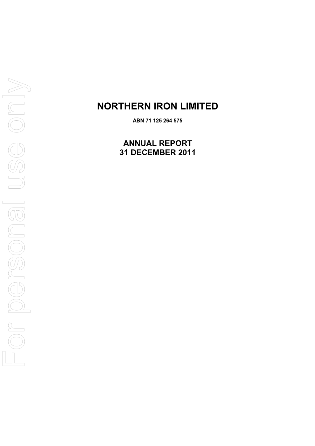 Northern Iron Limited