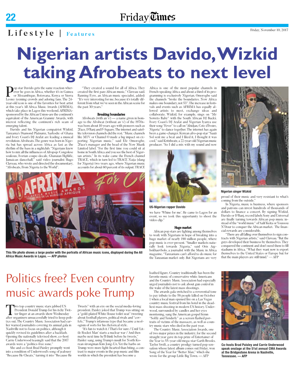 Nigerian Artists Davido, Wizkid Taking Afrobeats to Next Level