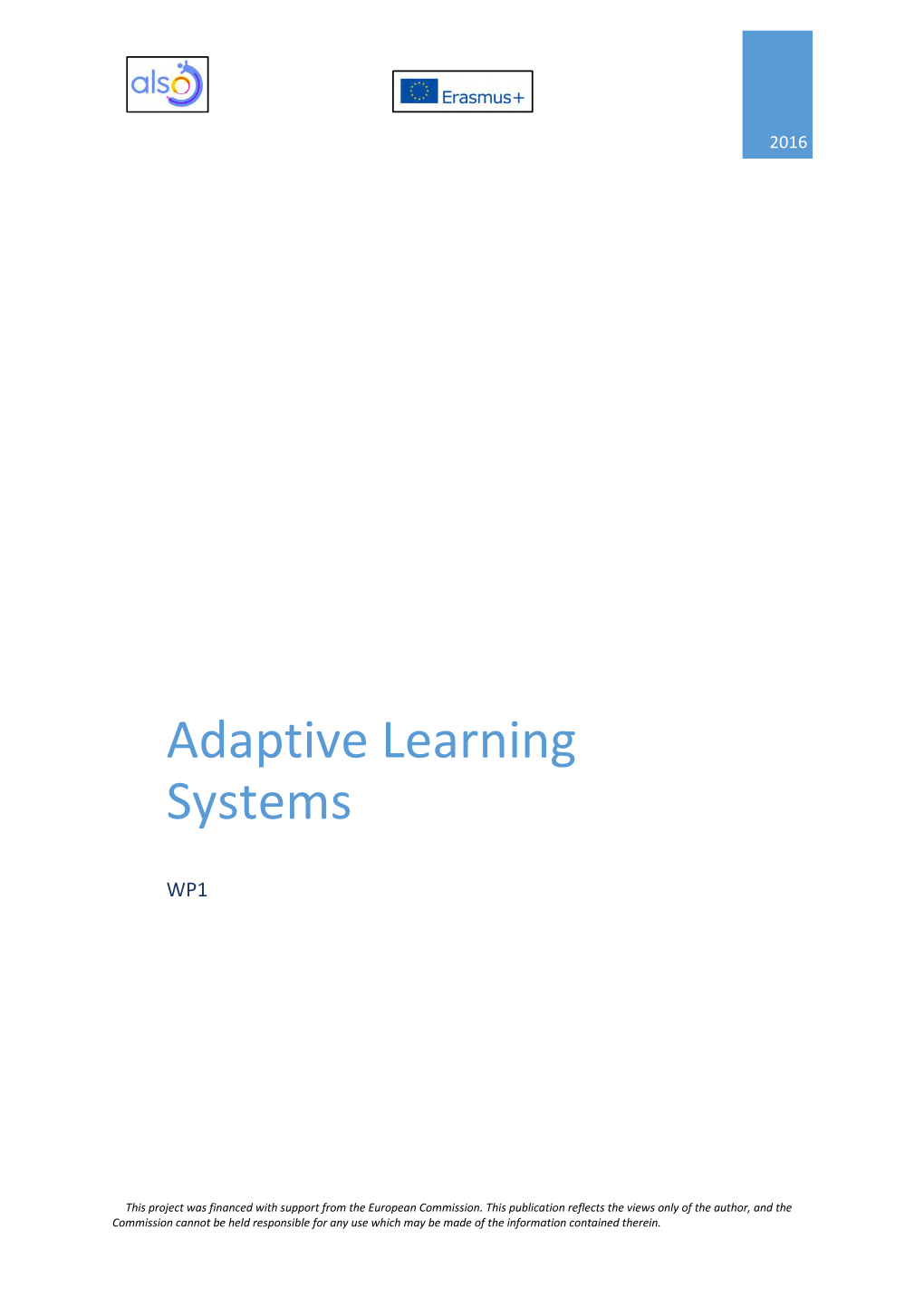 Adaptive Learning Systems