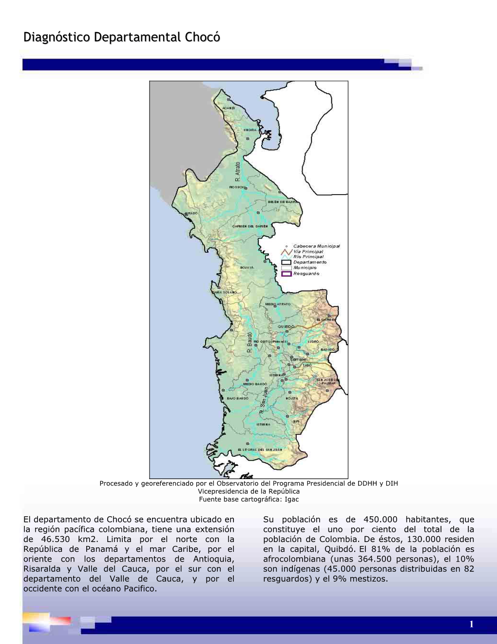 Diagnóstico Departamental Chocó