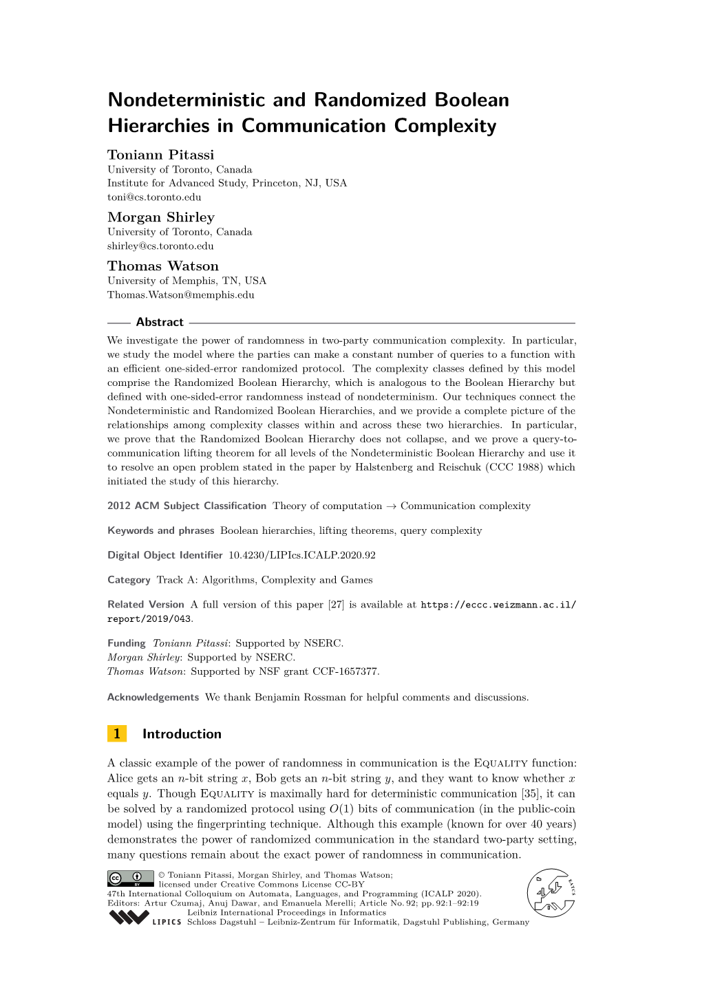 Nondeterministic and Randomized Boolean Hierarchies In