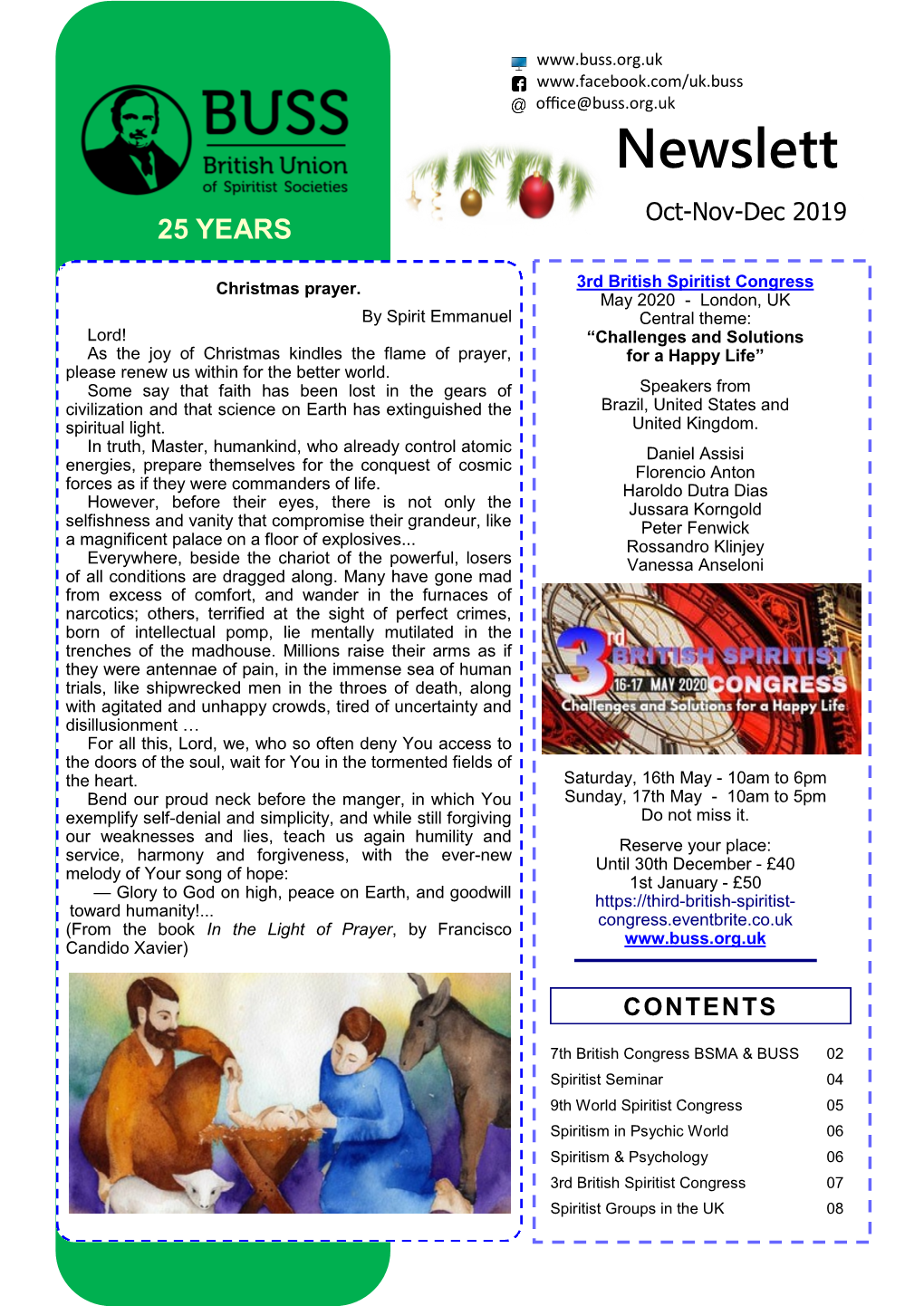 Newslett Oct-Nov-Dec 2019 25 YEARS