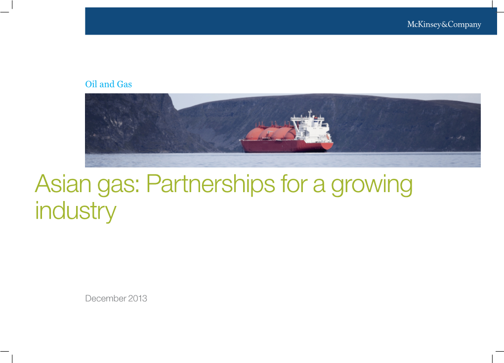 Asian Gas: Partnerships for a Growing Industry