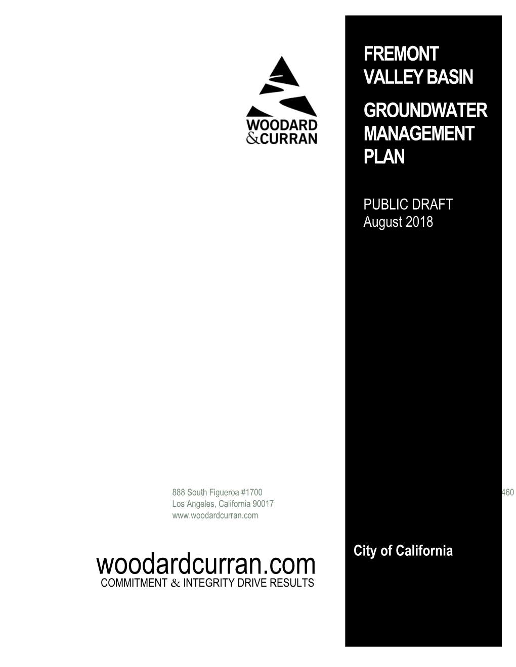 Fremont Valley Basin Groundwater Management Plan