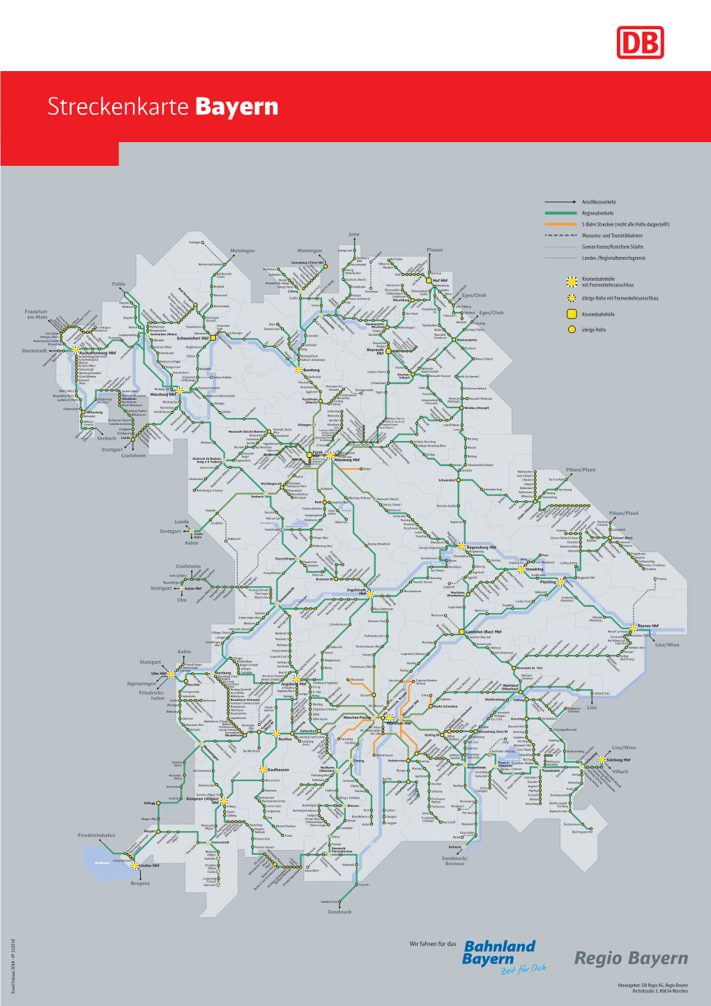 Streckenkarte Bayern