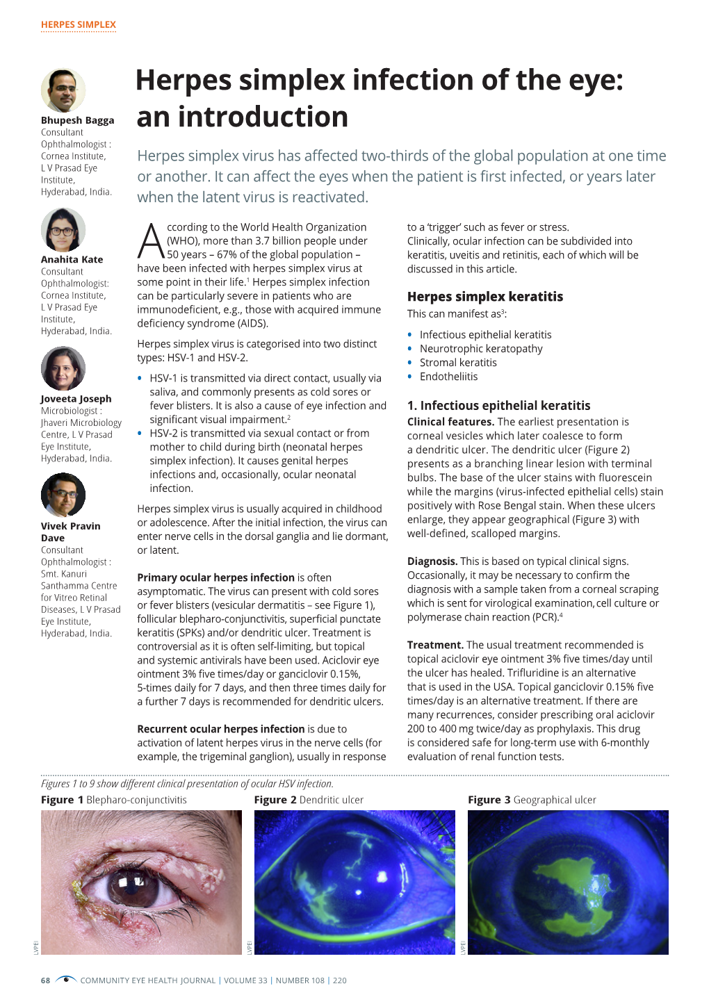 Herpes Simplex Infection of the Eye: an Introduction