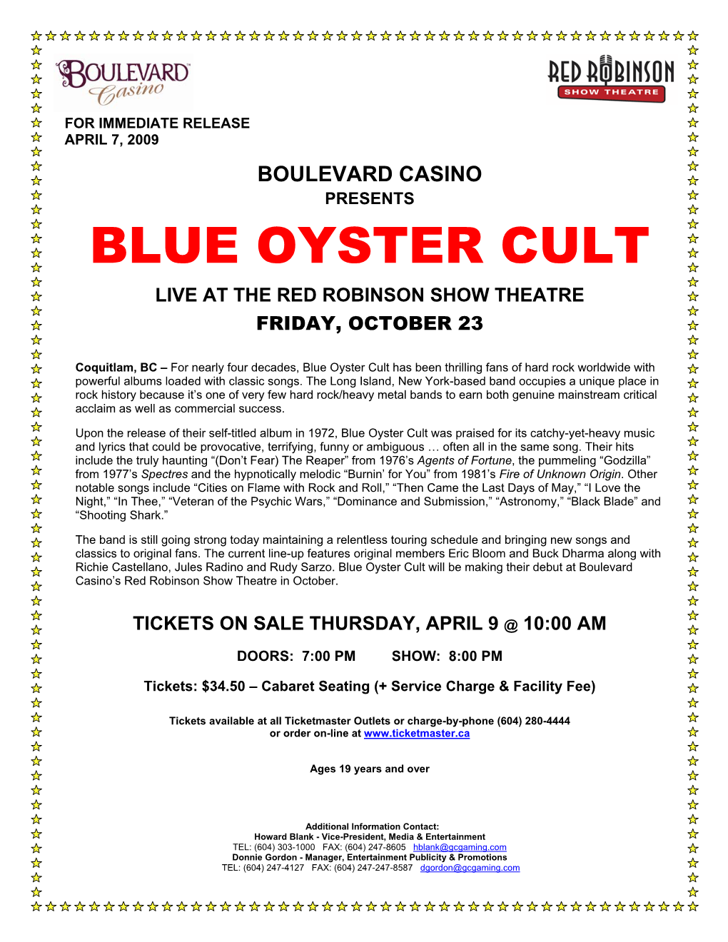 Blue Oyster Cult