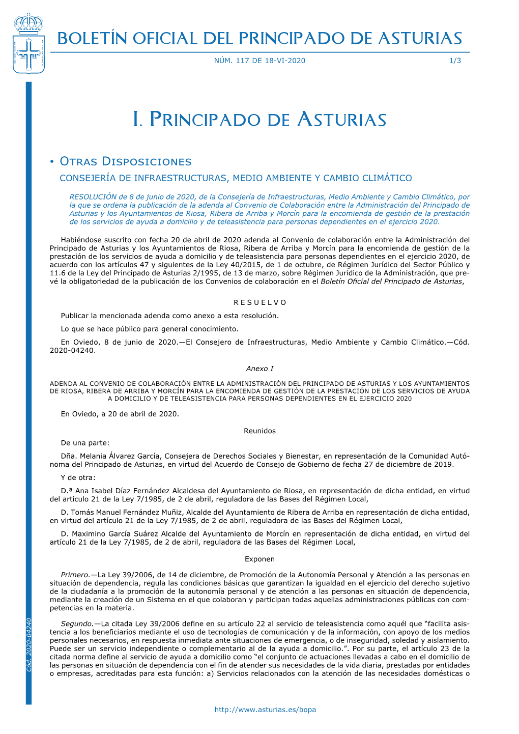 Boletín Oficial Del Principado De Asturias