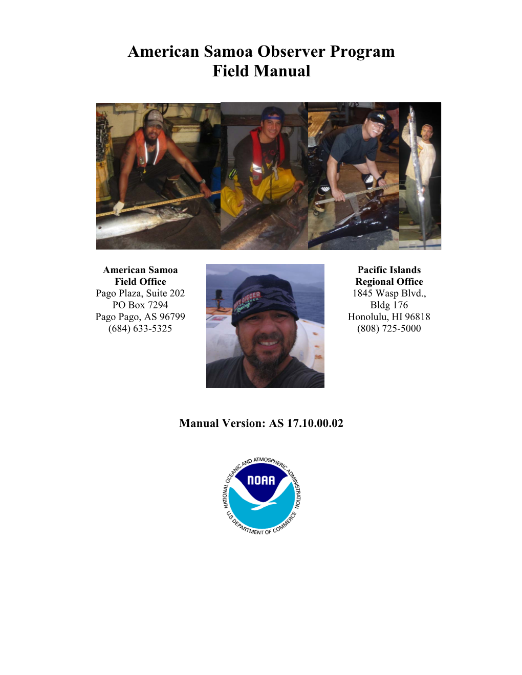 American Samoa Observer Program Field Manual