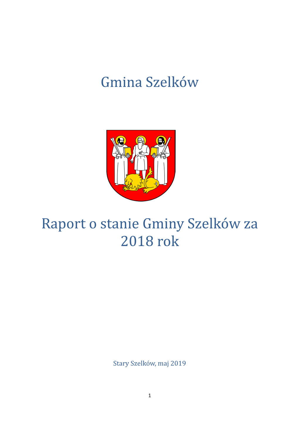 Gmina Szelkó W Rapórt Ó Stanie Gminy Szelkó W Za 2018