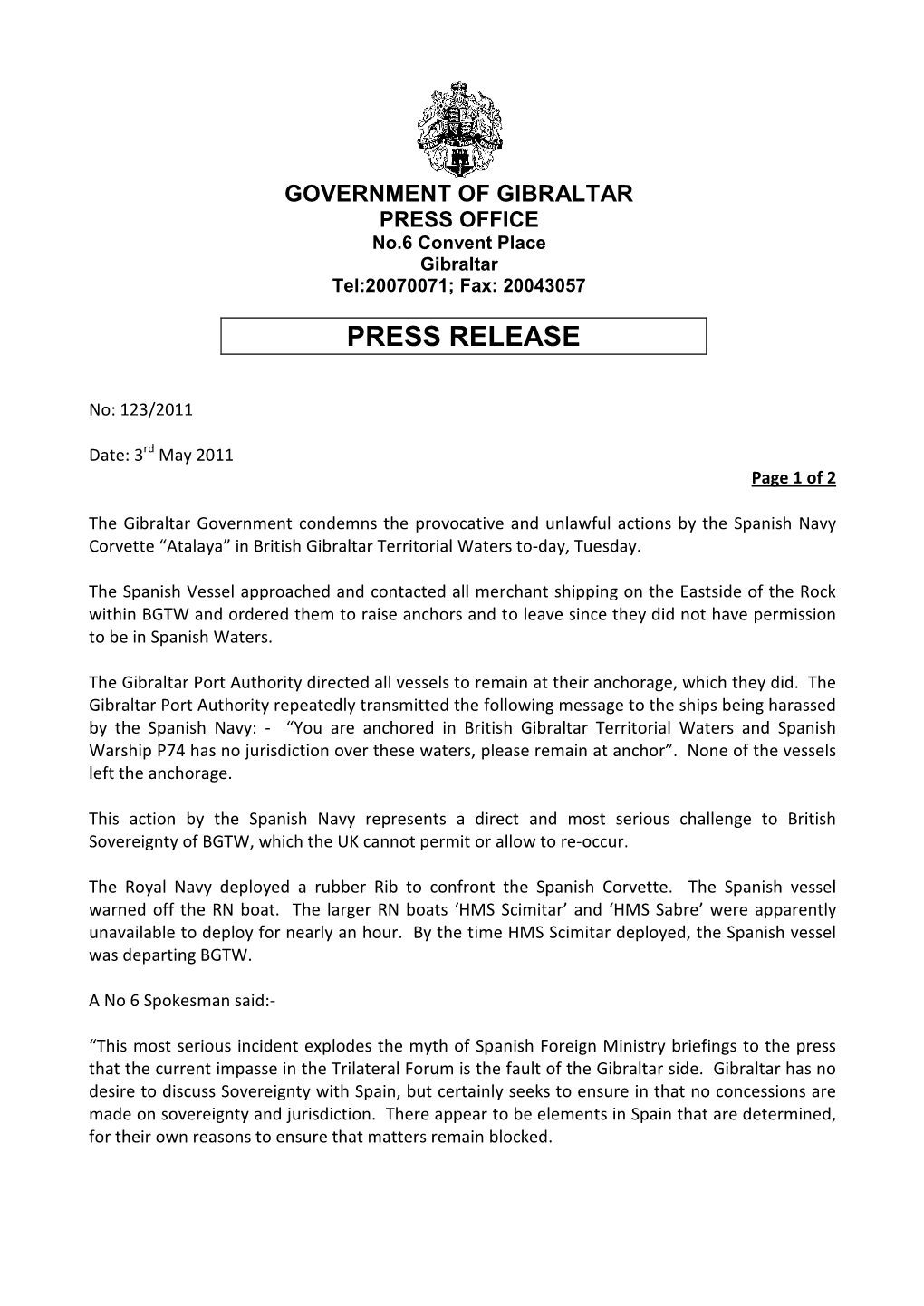 Press Release