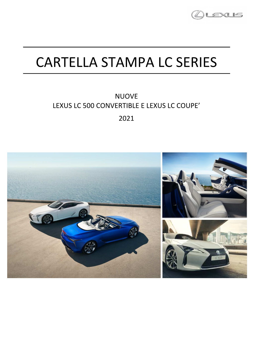 Cartella Stampa Nuove LC Convertible E LC Coupé