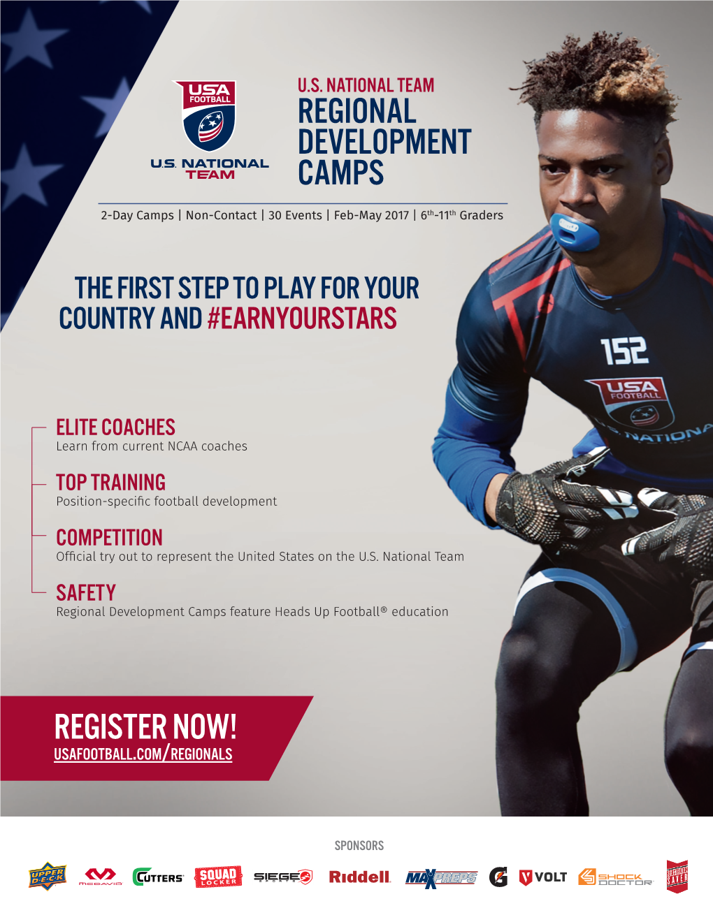 REGISTER NOW! Usafootball.Com/Regionals