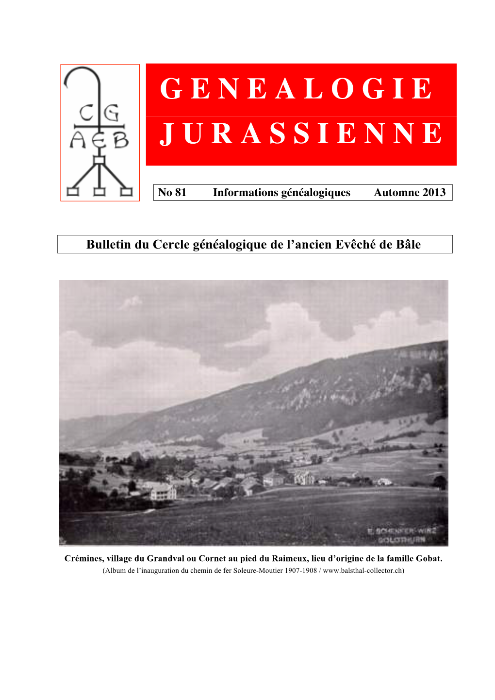 Genealogie Jurassienne