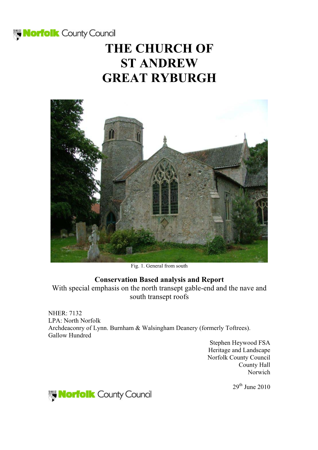 The Church of St Andrew Great Ryburgh