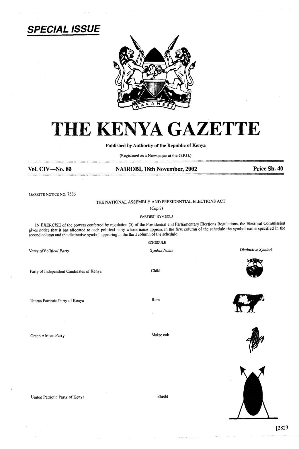 The Kenya Gazette