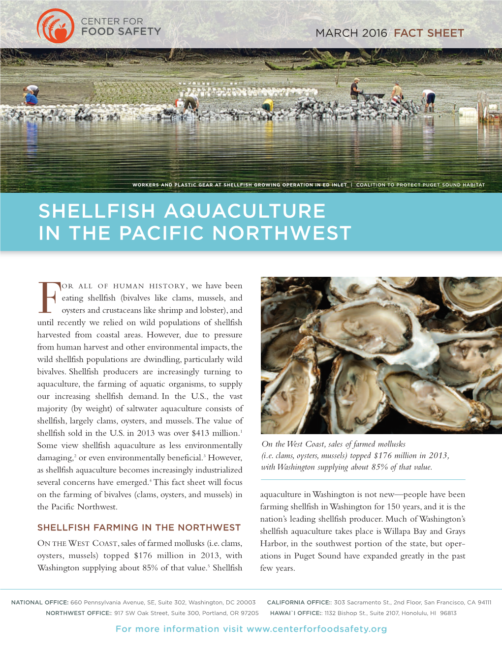 Shellfish Aquaculture in the Pacific Northwest