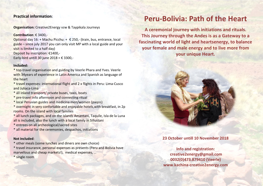 Peru-Bolivia: Path of the Heart