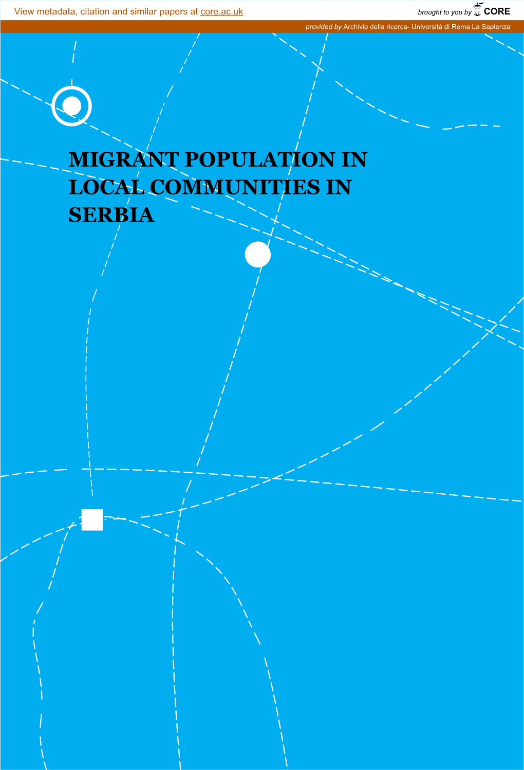 Migrant Population in Local Communities in Serbia