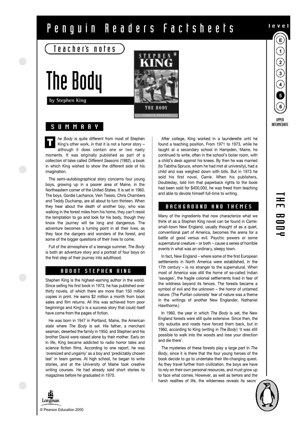 The Body 4 5 by Stephen King 6