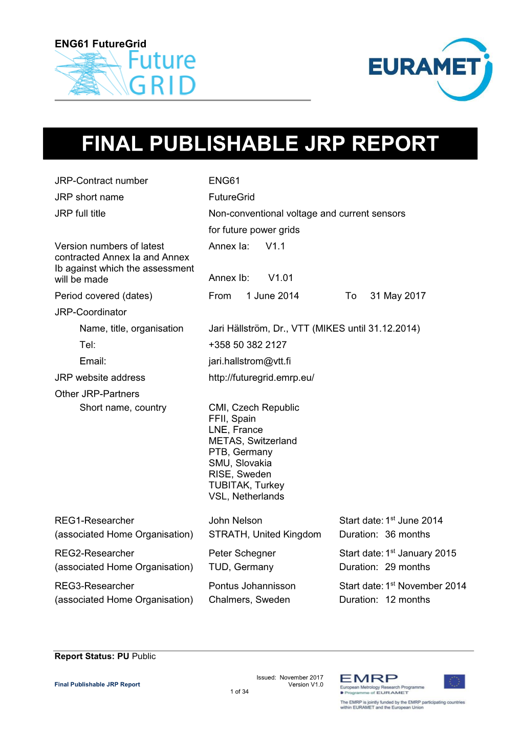 Final Publishable Jrp Report