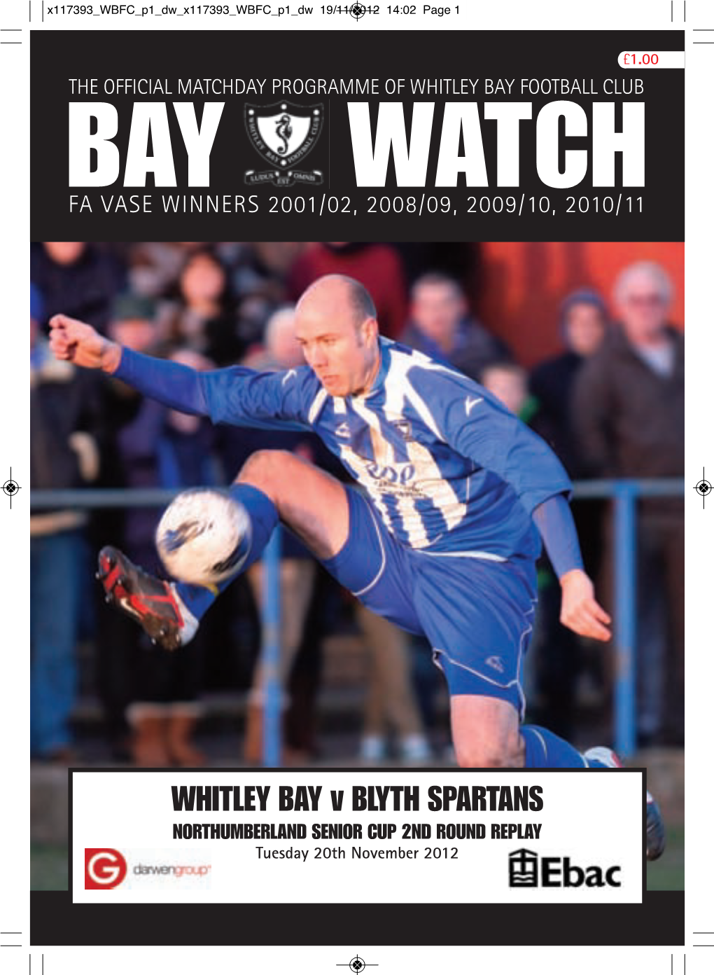 WHITLEY BAY V BLYTH SPARTANS