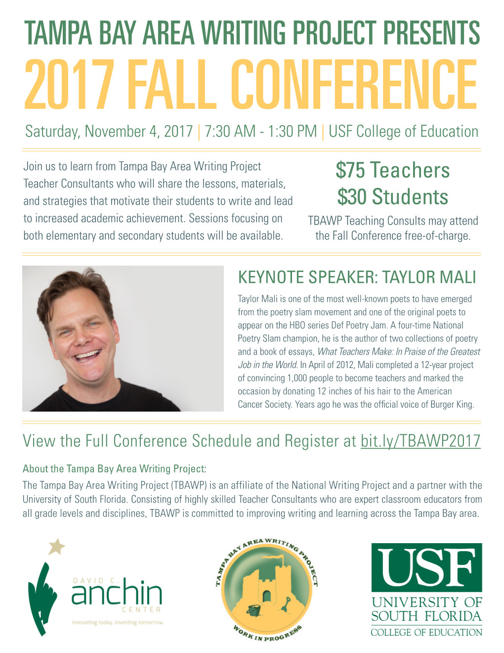 TBAWP Fall Conference Flier