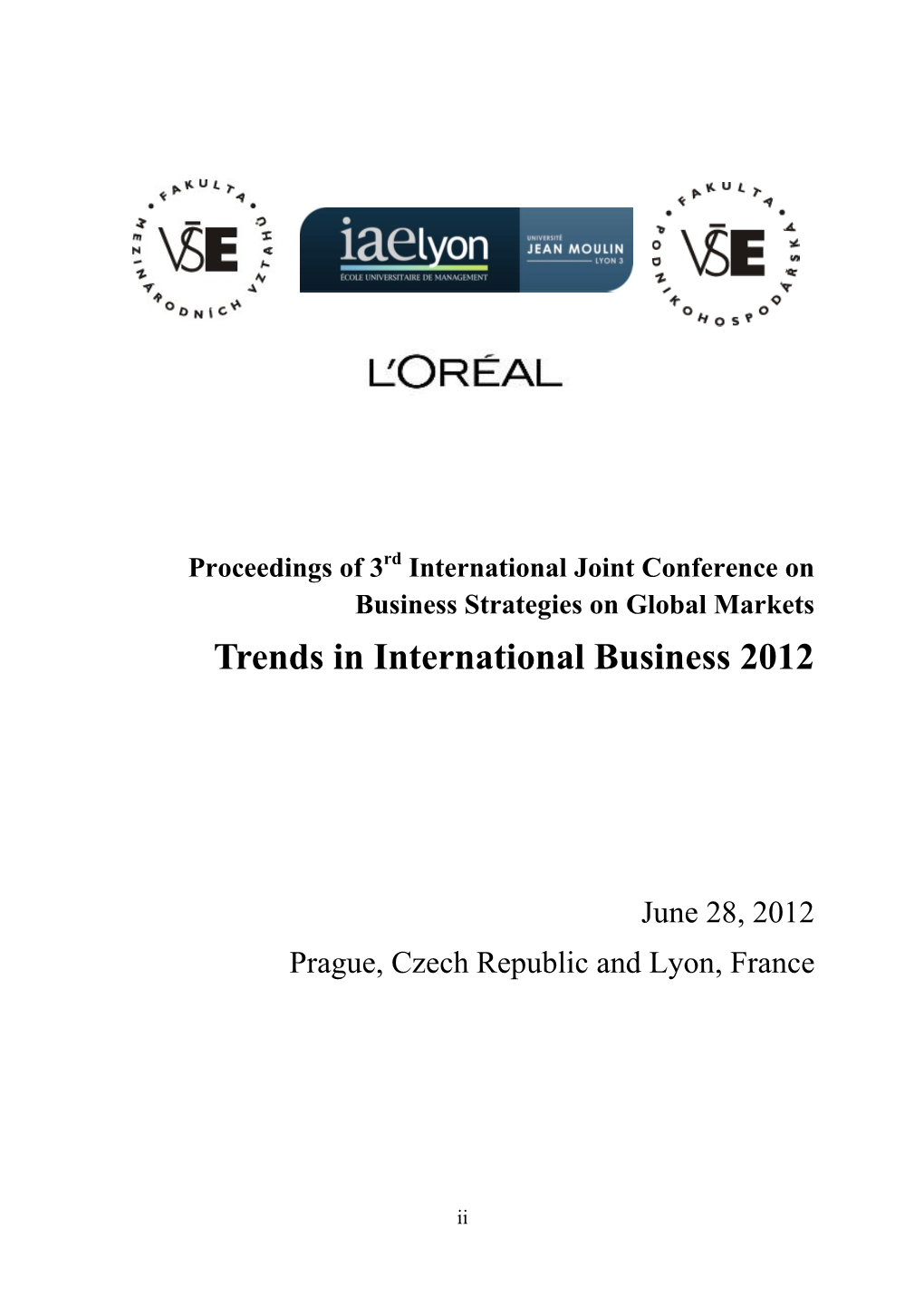 Trends in International Business 2012
