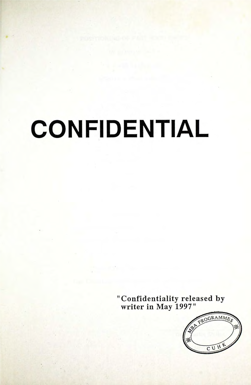 Confidential