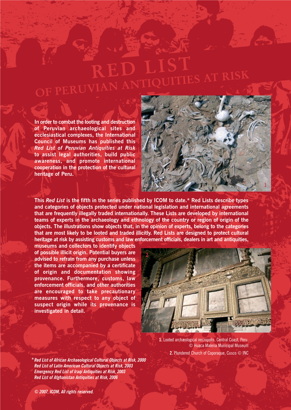 PDF Red List of Peruvian Antiquities at Risk